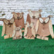 Creative small puppet owl wooden props kindergarten Internet celebrity window clothing display log decoration crafts