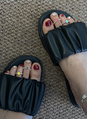 脚戒戒指925纯银串珠新奇