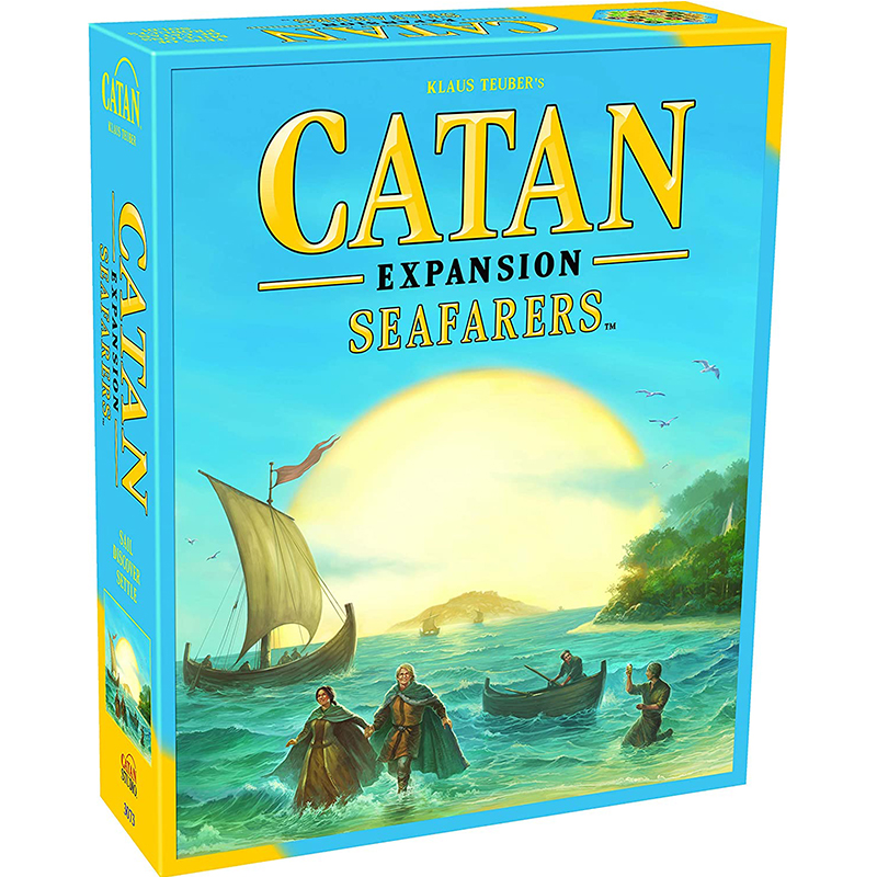 卡坦岛中英文新版第五版Catan 5-6人扩展 海洋版休闲聚会桌游卡牌