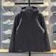 Li Ning ກິລາ windbreaker ບວກກັບ velvet ເພື່ອຮັກສາຄວາມອົບອຸ່ນ
