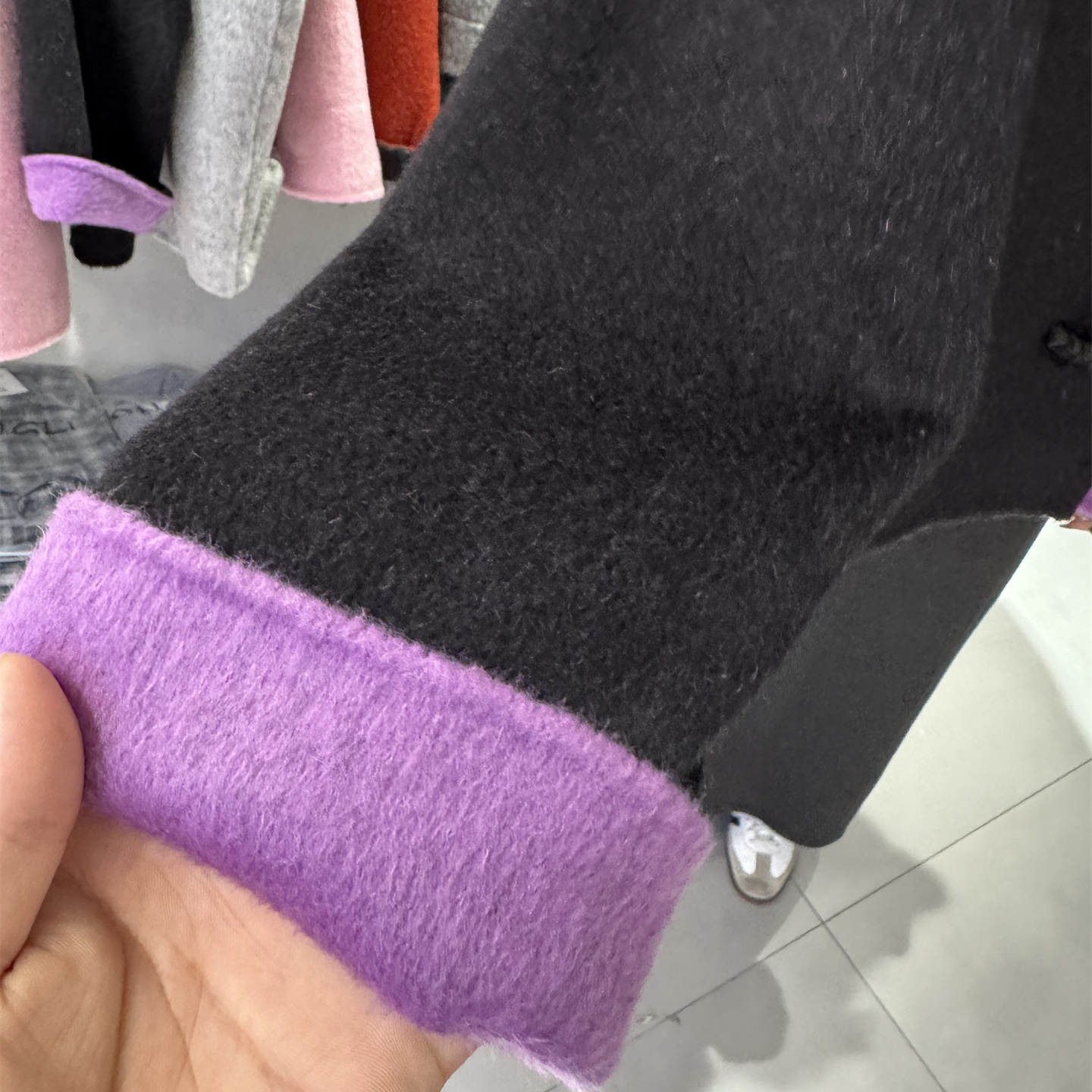 HANDMADE新中式国风大衣女2025冬新款高级感盘扣毛呢高支羊毛外套 - 图3