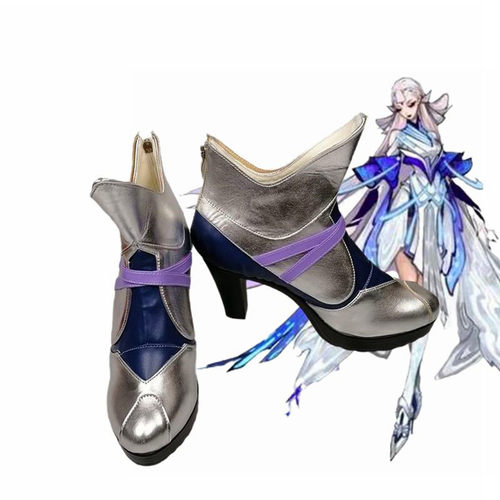 动漫鞋 cosplay鞋 王者荣耀貂蝉猫影幻舞cos鞋定制二次元来图定做 - 图2