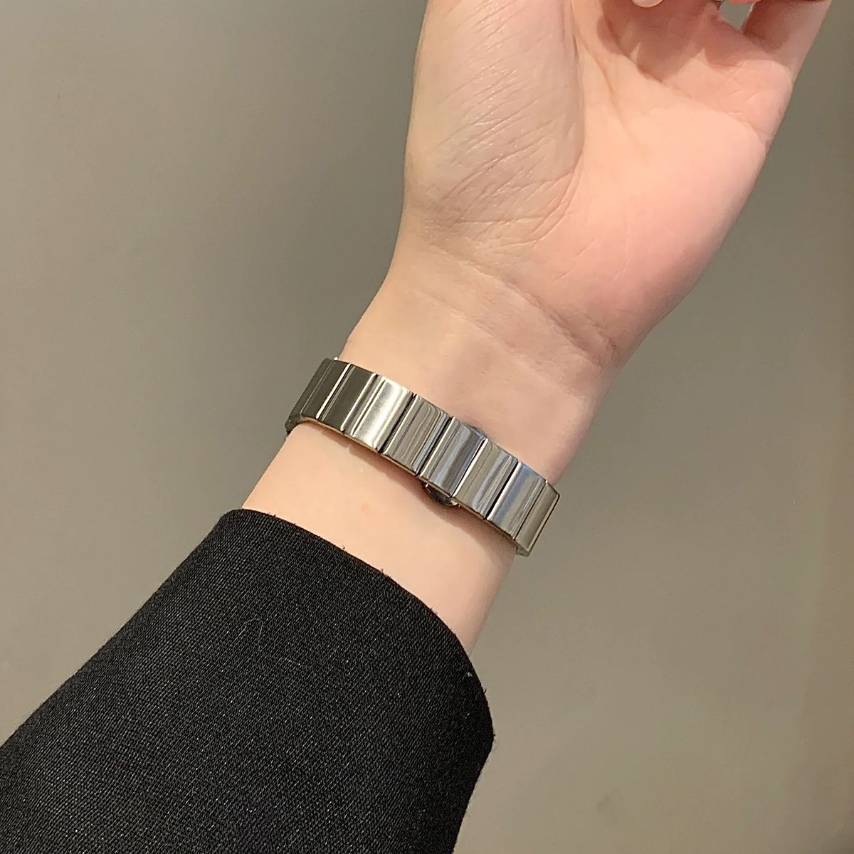 高级不锈钢GT6新款华为GT54手表表带GT3pro金属男女fit适用watch5 - 图2