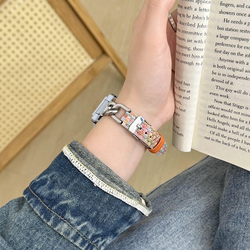 适用小天才电话手表表带z10新款z9链式z8a皮质z7儿童z6透气z5腕带 - 图1