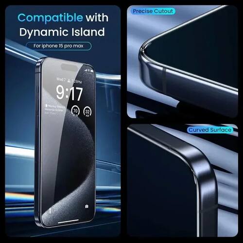 2-10Pcs Tempered Glass For iPhone 15 16 17 ProMax Screen Protector For iPhone  Plus Protective Glass - 图2