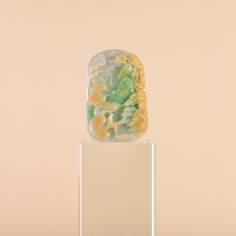 奢华传说珠宝传承系列三彩吊坠 luxurylegend颈饰