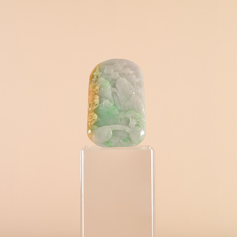 奢华传说珠宝传承系列三彩吊坠 luxurylegend颈饰