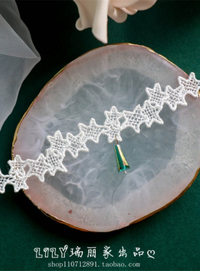 choker少女风白色蕾丝项圈锁骨链