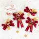 Corsage brooch for bride and groom wedding Chinese style full set family high-end brooch brooch father and mother VIP wedding brooch