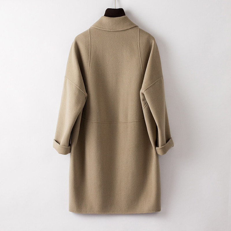 双面中长款宽松2022秋冬潮羊绒大衣 bxv服饰毛呢外套