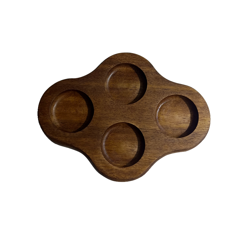 四杯酒杯木托盘四孔木制杯垫品鉴杯托小菜小吃食冷菜日料拼盘餐盘,淘宝优惠券,粉丝福利购,淘宝优惠卷