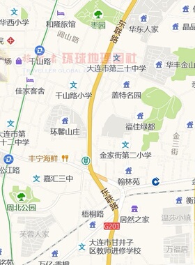 巨幅大连市区订制定做新版地图