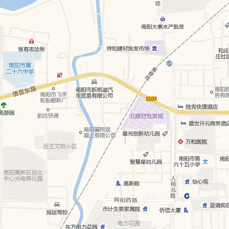 2024新款南阳市城区地图办公室挂图高清防水墙壁装饰实物推荐定制 - 图3