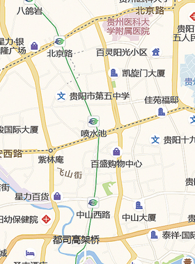 2026新款贵阳市城区地图办公室挂图高清防水墙壁装饰实物推荐定制