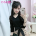 Seven Seven Edge 2019 Mùa xuân mới của phụ nữ Hàn Quốc Màu đen khâu sao Star lưới Slim Dress - váy đầm chân váy bút chì váy đầm