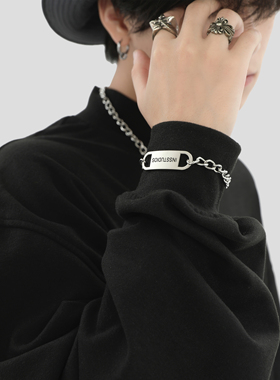 INSstudios原创铝合金LOGO手链