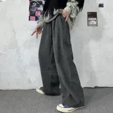 Трендовые брендовые японские ретро штаны подходит для мужчин и женщин, свободный прямой крой