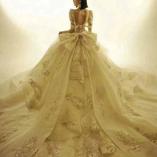 [Версальес] Новый 2021 год роскошного темперамента в стиле невесты и невесты в стиле роскошного темперамента.