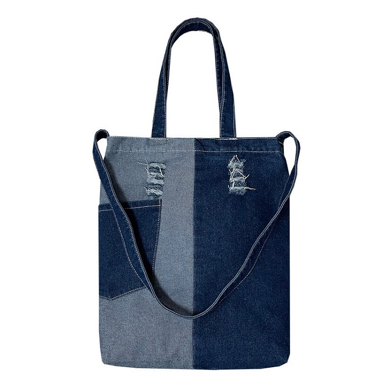 原创牛仔布包女2025新款大容量托特包小众学生布袋通勤单肩斜挎包,淘宝优惠券,粉丝福利购,淘宝优惠卷