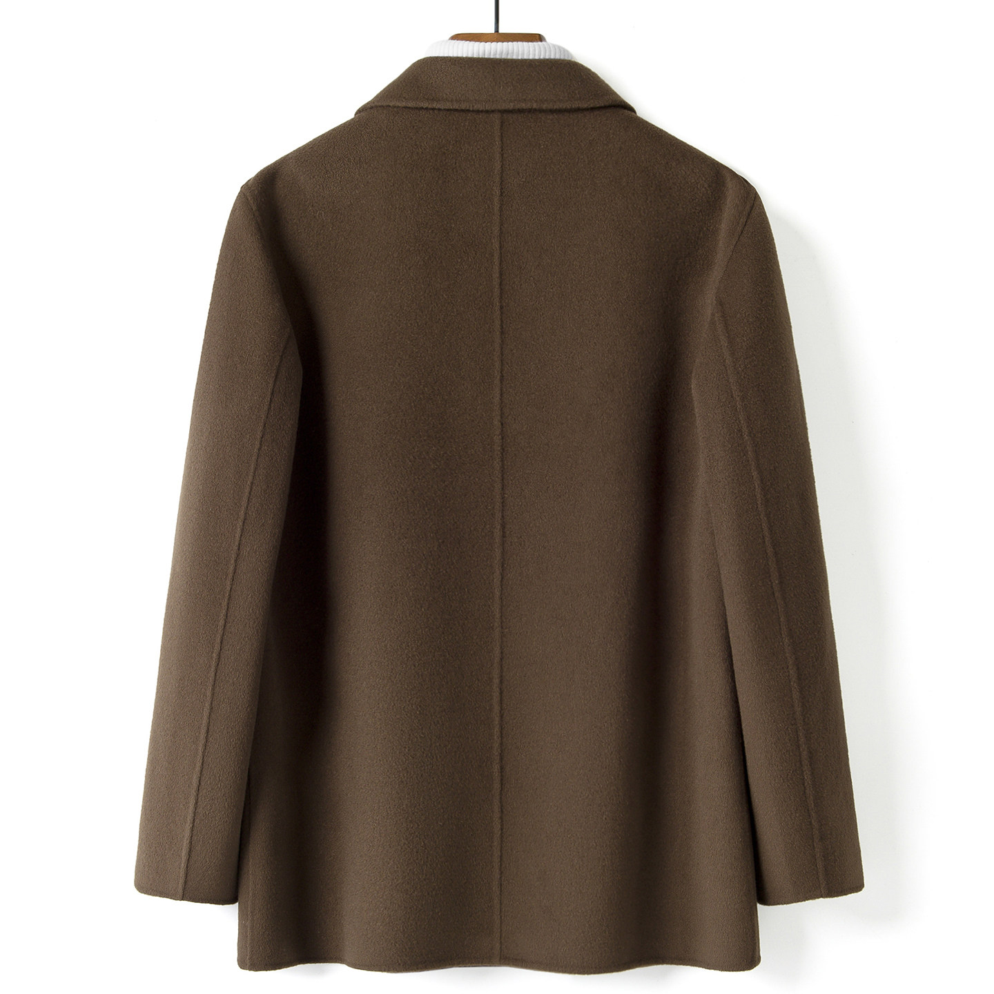 新款100%羊毛双面呢大衣男士秋冬时尚休闲翻领羊毛呢子夹克外套厚,淘宝优惠券,粉丝福利购,淘宝优惠卷