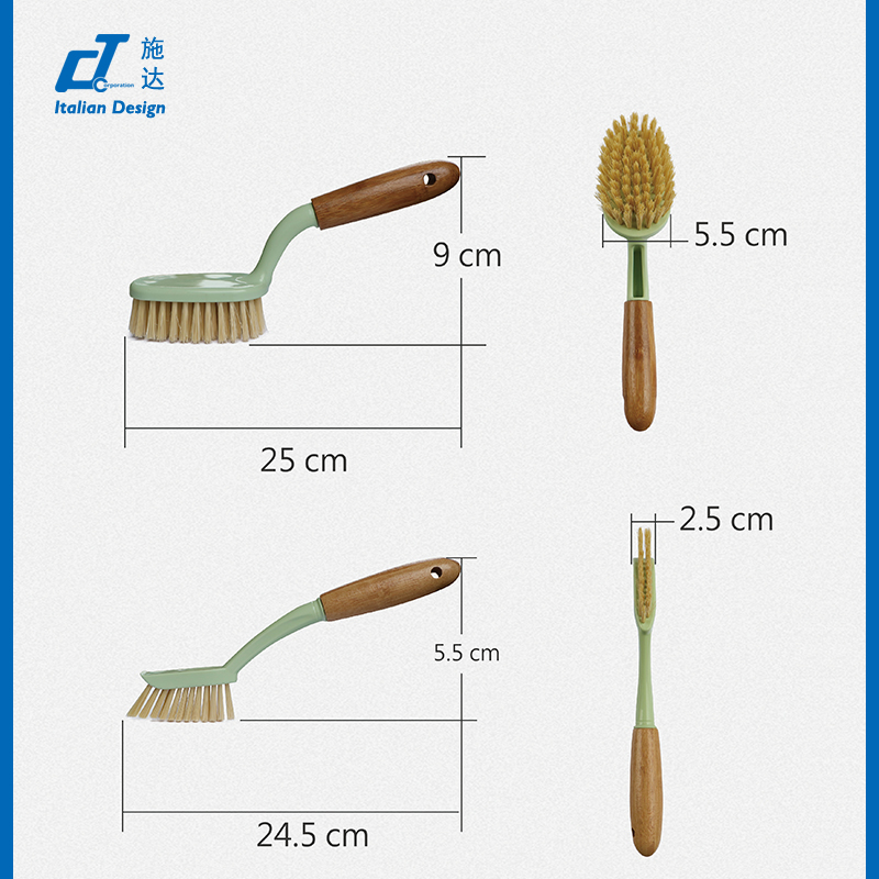 意大利CT施达厨房卫生间瓷砖地板硬毛刷 家用多功能缝隙清洁刷子 - 图3