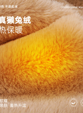 秋冬毛绒猫耳帽子围巾手套一体帽