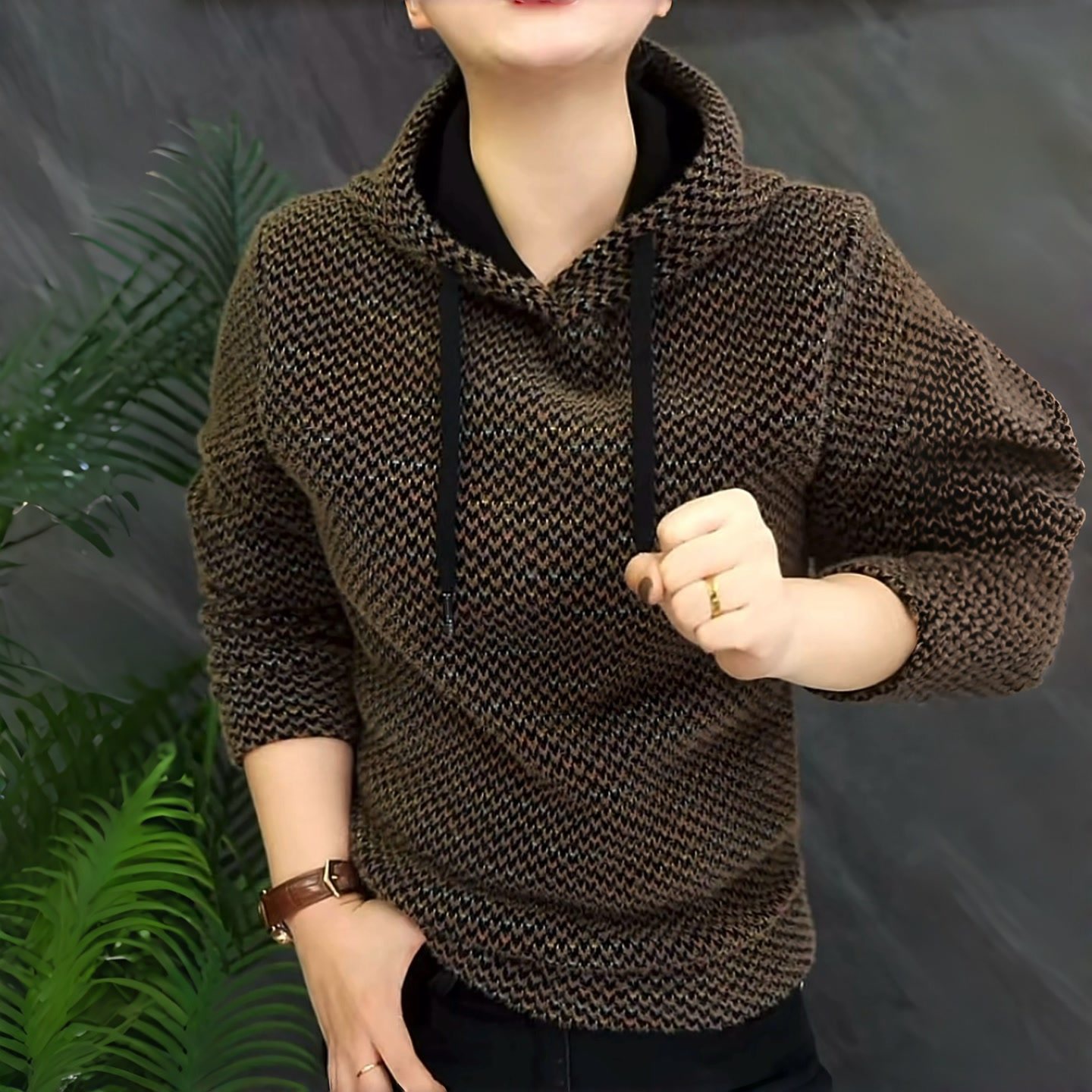 《加厚加绒》时尚连帽卫衣休闲修身帅气时尚简约轻奢高端百搭,淘宝优惠券,粉丝福利购,淘宝优惠卷