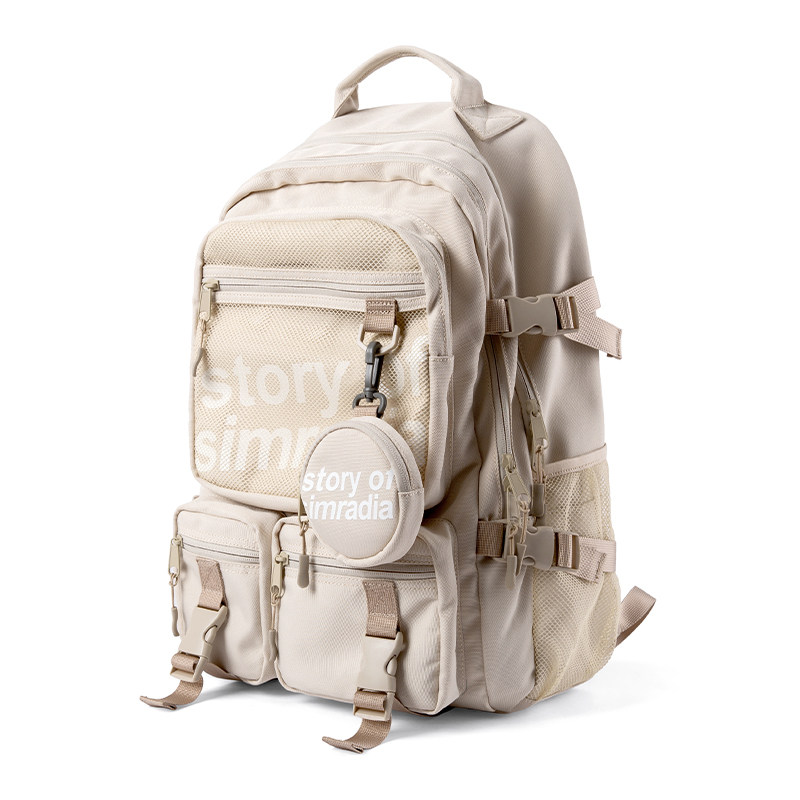 新款潮流工装男包大容量女双肩包 kce双肩背包