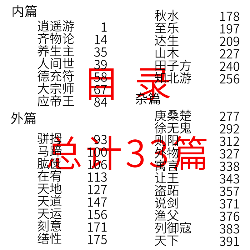 【33篇无删减】庄子书籍 精装全集正版书 逍遥游 今注今译注疏 庄子的智慧 心得 道德经 孔子孟子老子庄子书籍 庄子说 庄子全书hp - 图2