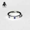 Entry-level natural colored gemstone ring with jewelry-grade texture