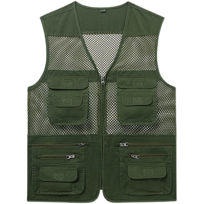Легкая хлопковая майка без рукавов с молнией, V-образный вырез