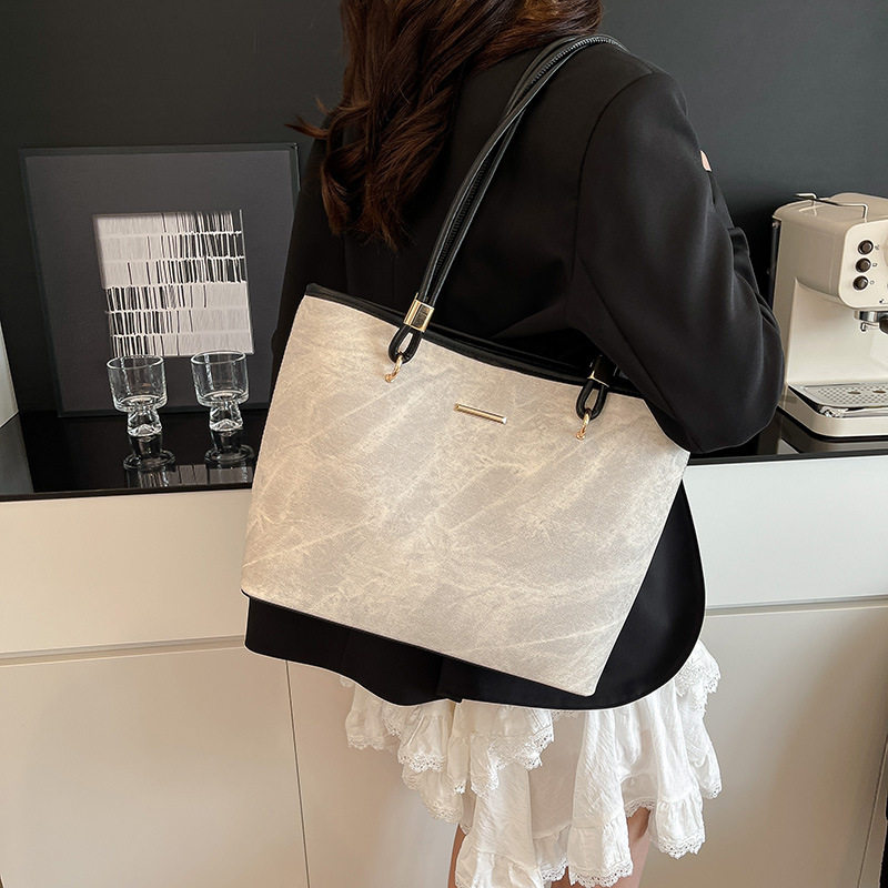 晚觅女生大容量包包百搭单肩包2026新款简约轻奢大学生上课通勤包,淘宝优惠券,粉丝福利购,淘宝优惠卷