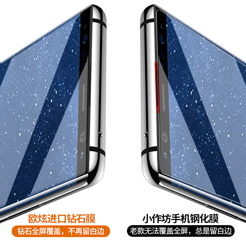 适用于三星s8钢化膜s9全屏覆盖s8+/s9+手机高清galaxy蓝光护眼抗指纹十加plus曲面热弯全包边防摔玻璃保护贴 - 图1