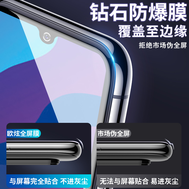 适用华为荣耀畅玩9A钢化膜全屏覆盖护眼抗蓝光honor玩畅九a高清防指纹防摔玻璃屏保全包a9手机保护贴无白边贴 - 图1