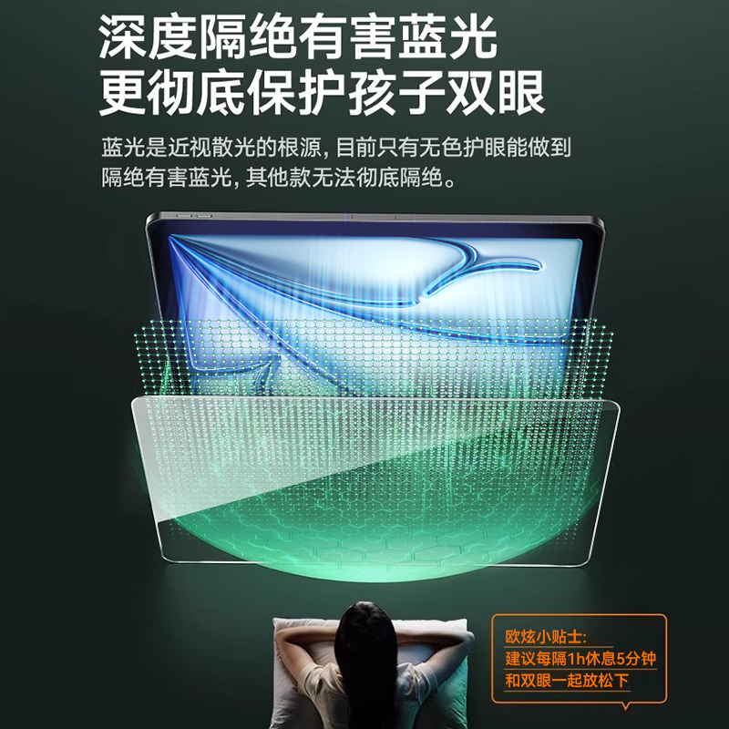 欧炫适用ipadair7钢化膜ipad2025类纸膜2024磁吸式11代可拆卸新款平板13寸磨砂3A苹果11寸保护ar软贴保护膜 - 图0