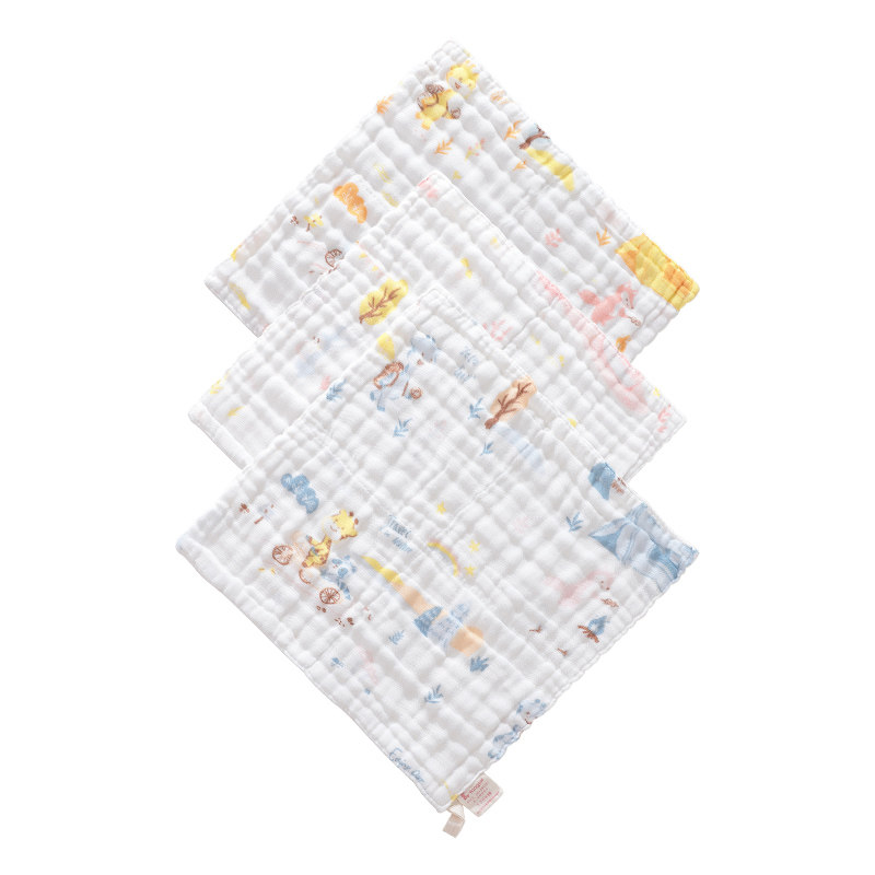 童泰婴儿口水巾新生儿纯棉小方巾宝宝专用洗脸巾儿童用品纱布毛巾,淘宝优惠券,粉丝福利购,淘宝优惠卷