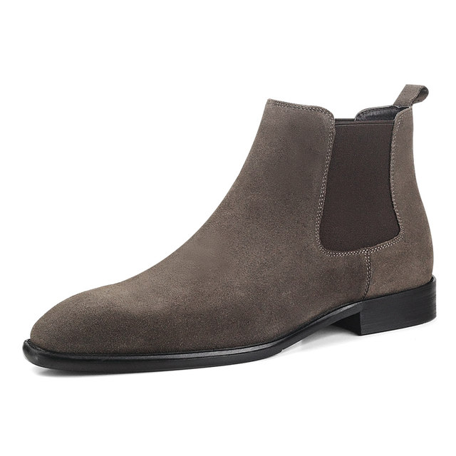 Vqgt new winter frosted suede chimney leather boots