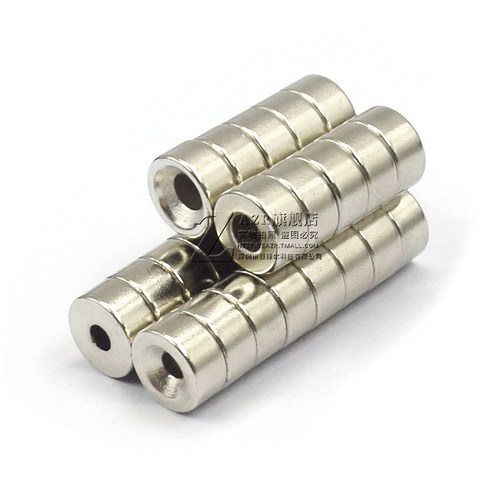 强力磁铁10x5带孔3mm 吸铁石 磁钢 强磁圆形D10*5带沉孔强磁吸力 - 图2