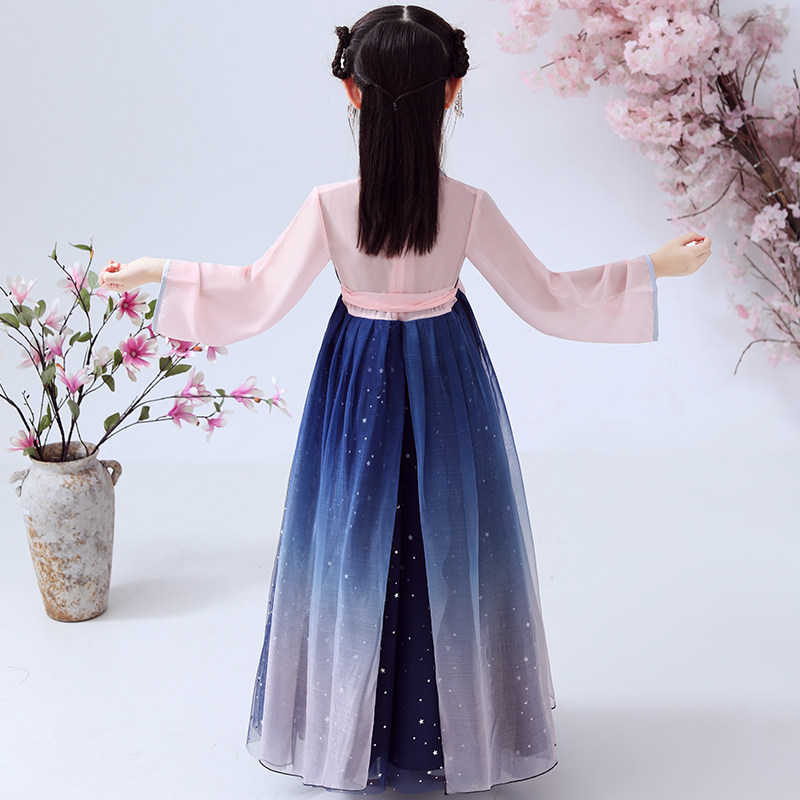 女童秋装连衣裙2020夏装新款汉服 安妮优儿连衣裙