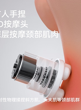 左点 充气颈部肩部按摩仪扭捏脖子腰背部多功能便携充气护颈枕