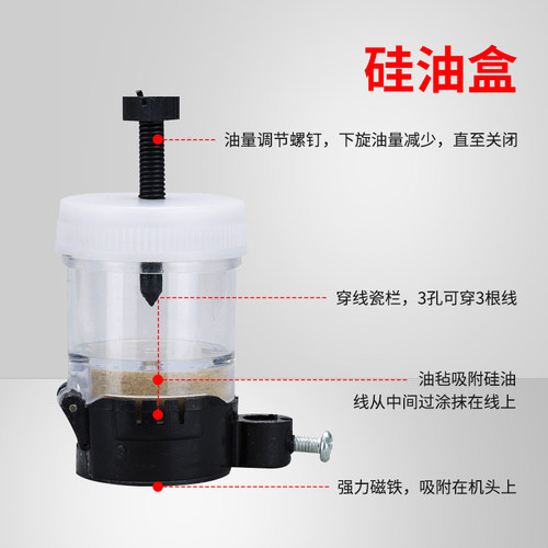 W&-20-15-22  线油杯 过线器 润滑杯器 硅油盒  缝纫机配件新品 - 图1