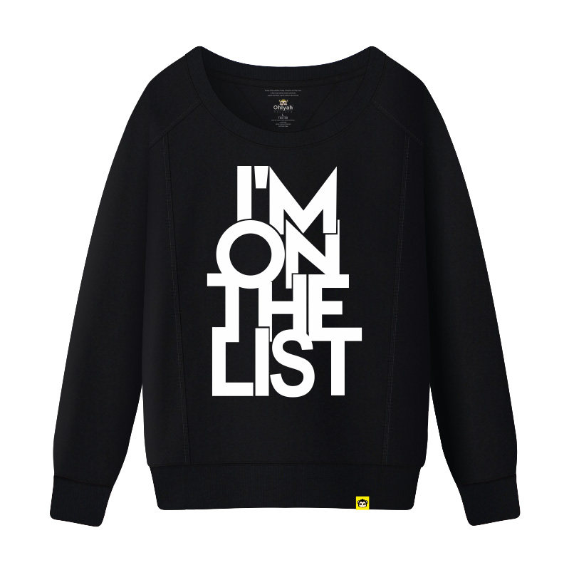 ohlyah 2019新款女长袖字母品牌卫衣 ohlyah卫衣/绒衫