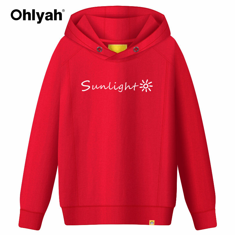 ohlyah连帽衫女装字母英文sun卫衣 ohlyah卫衣/绒衫