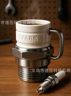 跨境SparkPlugMug汽车迷收藏家独创颜值 火花塞马克杯 咖啡杯
