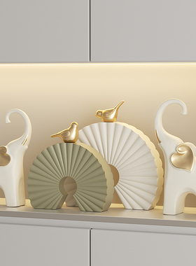 艺心艺意大象玄关隔断艺术摆件