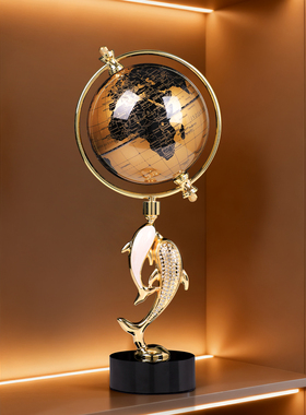 美式地球仪摆件送领导男士装饰