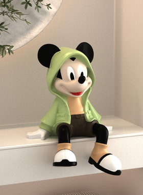 艺心艺意风衣米奇网红电视柜摆件