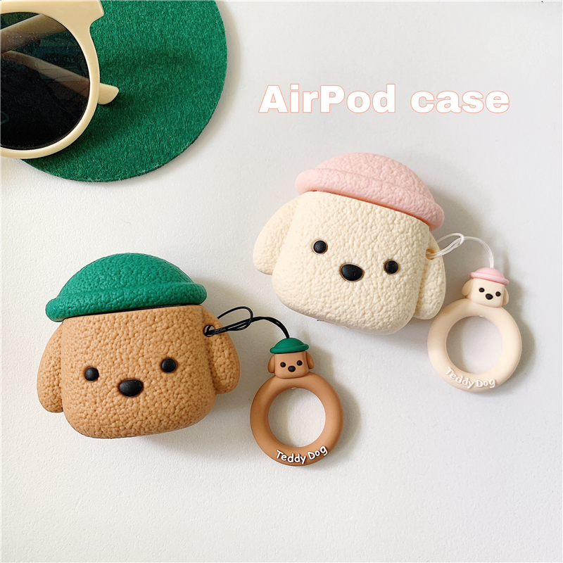 eyekey韩风ins可爱小狗适用AirPods保护套AirPodsPro苹果耳机套airpods2无线蓝牙3代airpodspor壳三代套防刮-图0