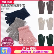 Danish Gobabygo Childrens Even Finger Gloves Cotton men and women Warm Autumn Winter Monolayer Knit Baby Infant