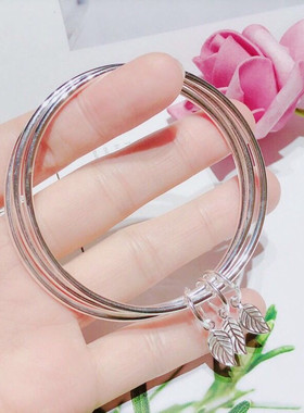 三生三世银手镯女纯银年轻款手环